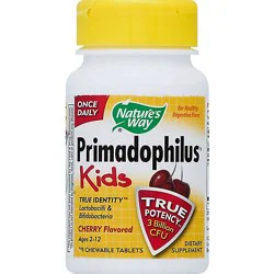 Natures Way Primadophilus Kids Chewables Cherry Flavor - 30 Count
