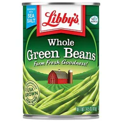 Libbys Green Beans Whole Blue Lake - 14.5 Oz