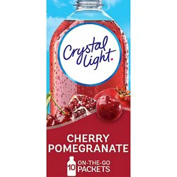 Crystal Light Cherry Pomegranate Naturally Flavored Powdered Drink Mix - 10 Count