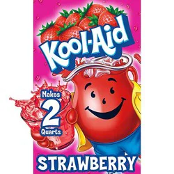 Kool-Aid Unsweetened Strawberry Artificially Flavored Powdered Soft Drink Mix Packet - 0.14 Oz