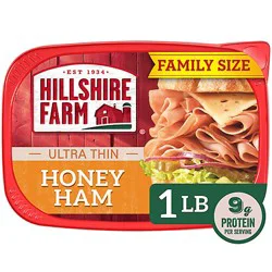 Hillshire Farm Honey Ultra Thin Sliced Ham Family Size - 16 Oz