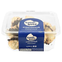Macaroon Coconut Two-Bites Chocoalate Dipped - Each