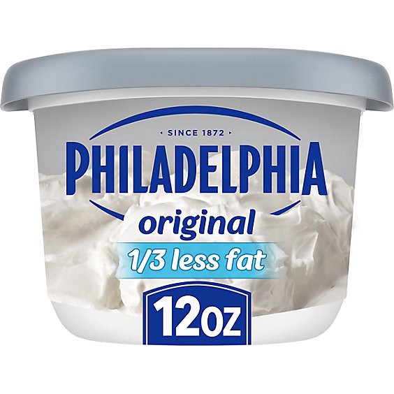 slide 1 of 14, Philadelphia Reduced Fat Cream Cheese Spread With 1/3 Less Fat Tub - 12 Oz, 12 oz
