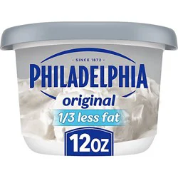 Philadelphia Reduced Fat Cream Cheese Spread With 1/3 Less Fat Tub - 12 Oz