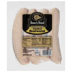 Boars Head Bratwurst Cooked - 16 Oz