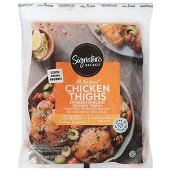 Signature Select/farms Chicken Thighs Boneless Skinless Frozen - 40 Oz