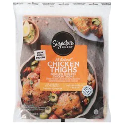 Signature Select/farms Chicken Thighs Boneless Skinless Frozen - 40 Oz