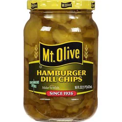 Mt. Olive Pickles Chips Hamburger Dill - 16 Fl. Oz.