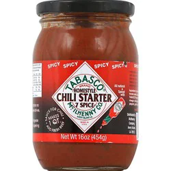 Tabasco Chili Starter Homestyle 7 Spice Spicy Jar - 16 Oz