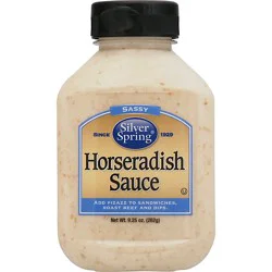 Silver Spring Sauce Horseradish Sassy - 9.25 Oz