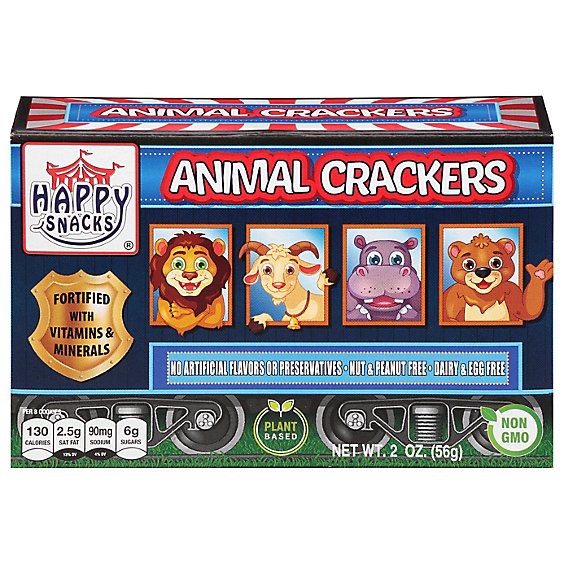 slide 1 of 1, Happy Snacks Crackers Animal Vanilla - 2 Oz, 2 oz