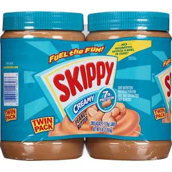 Skippy Peanut Butter Spread Creamy Twin Pack - 2-40 Oz