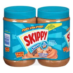 Skippy Peanut Butter Spread Creamy Twin Pack - 2-40 Oz