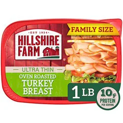 Hillshire Farm Ultra Thin Sliced Oven Roasted Turkey Breast Lunchmeat Family Size - 16 Oz