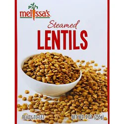 Melissas Lentils Steamed - 9 Oz