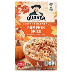 Quaker Oatmeal Instant Pumpkin Spice Limited Edition - 8-1.51 Oz