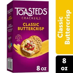 Toasteds Crackers Classic Buttercrisp Party Snacks - 8 Oz
