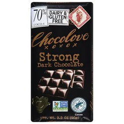 Chocolove 70% Cocoa Strong Dark Chocolate Bar - 3.2 Oz