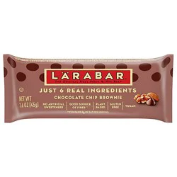 Larabar Bar Fruit & Nut Food Chocolate Chip Brownie - 1.6 Oz