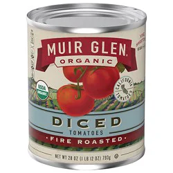 Muir Glen Tomatoes Organic Diced Fire Rosted - 28 Oz