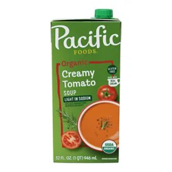 Pacific Foods Organic Creamy Light In Sodium Tomato Soup - 32 Fl Oz