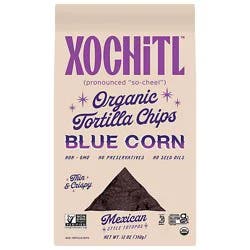 Xochitl Organic Mexican Style Blue Sea Salt Corn Chips - 12 Oz