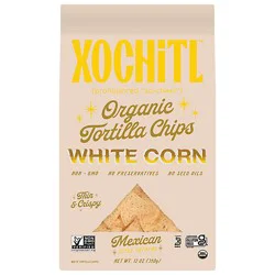 Xochitl Organic Mexican Style White Sea Salt Corn Chips - 12 Oz