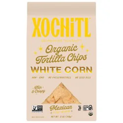 Xochitl Organic Mexican Style White Sea Salt Corn Chips - 12 Oz