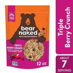 Bear Naked Fit Granola Cereal Vegan Triple Berry - 12 Oz