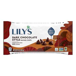 Lilys Sweet Dark Chocolate Baking Chips - 9 Oz