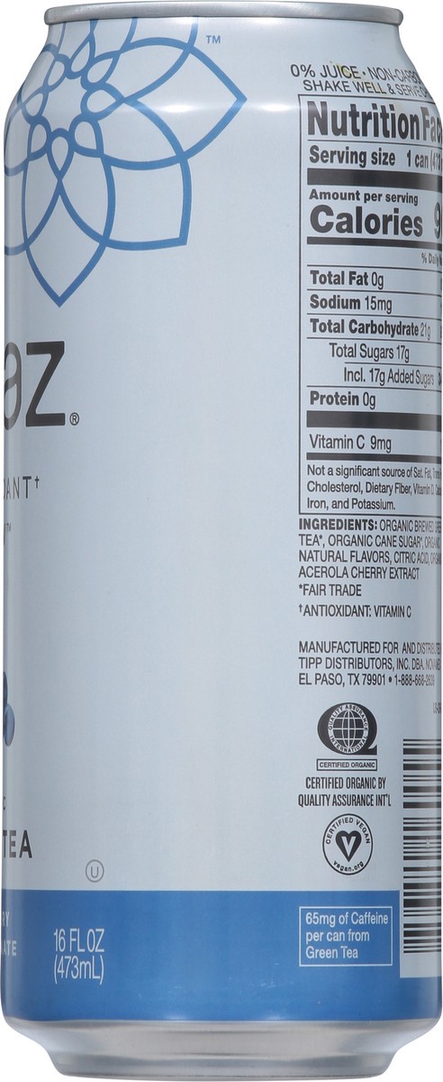 slide 4 of 13, Steaz Iced Green Tea Organic Blueberry Pomegranate - 16 Fl. Oz., 16 fl oz