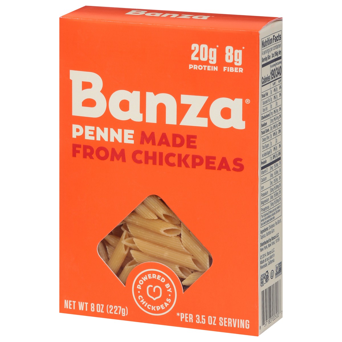 slide 8 of 12, Banza Pasta Chickpea Penne - 8 Oz, 8 oz