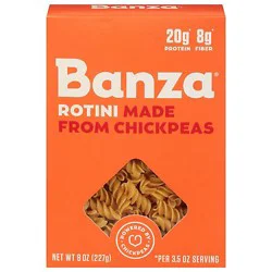Banza Rotini Pasta Made From Chickpeas - 8 Oz