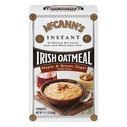 Mccanns Oatmeal Irish Instant Maple & Brown Sugar 10 Count - 15.1 Oz