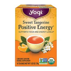 Yogi Herbal Supplement Tea Positive Energy Sweet Tangerine 16 Count - 1.02 Oz
