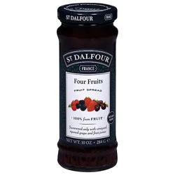 St. Dalfour Fruit Spread Deluxe Four Fruits - 10 Oz