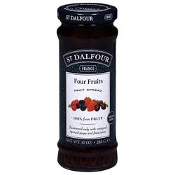 St. Dalfour Fruit Spread Deluxe Four Fruits - 10 Oz