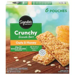 Signature Select Granola Bars Crunchy Oats & Honey 12 Count - 8.9 Oz