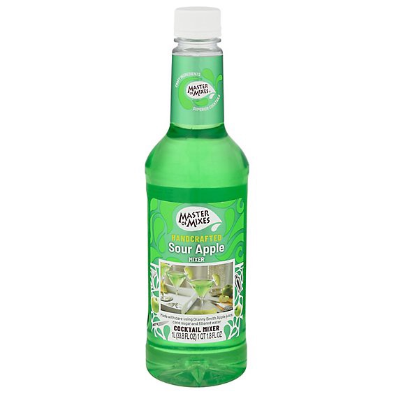 slide 1 of 1, Master Of Mixes Mixer Sour Apple Martini - 1 Liter, 33.8 fl oz