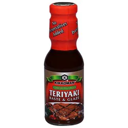 Kikkoman Sauce Less Sodium Teriyaki Baste & Glaze - 11.8 Oz