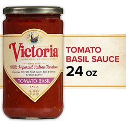Victoria Sauce Tomato Basil Jar - 24 Oz
