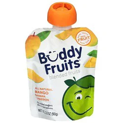 Buddy Fruits Original Pure Blended Fruit Banana Passion & Mango - 3.2 Fl. Oz.