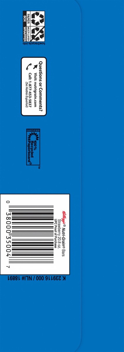 slide 14 of 15, Nutri-Grain Soft Baked Breakfast Bars Strawberry Kids Snacks 16 Count - 20.8 Oz, 16 ct