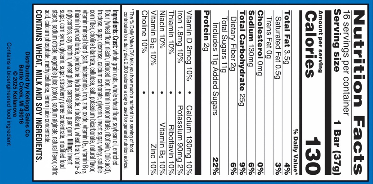 slide 12 of 15, Nutri-Grain Soft Baked Breakfast Bars Strawberry Kids Snacks 16 Count - 20.8 Oz, 16 ct