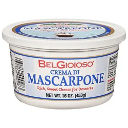 Belgioioso Fresh Mascarpone Cheese Crema Cup - 16 Oz