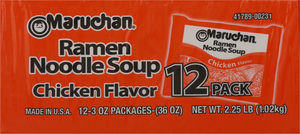 slide 6 of 15, Maruchan Ramen Noodle Soup Chicken Flavor - 12-3 Oz, 12 ct; 3 oz