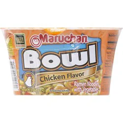 Maruchan Bowl Ramen Noodles With Vegetables Chicken Flavor - 3.31 Oz