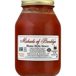 Michaels Of Brooklyn Sauce Gravy Homestyle Jar - 32 Oz