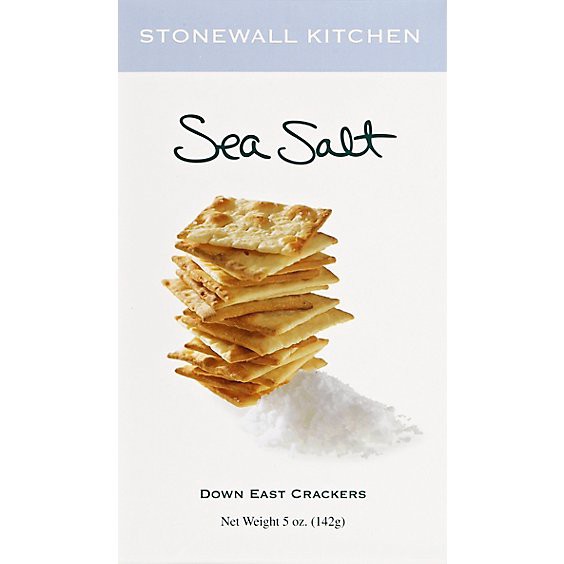 slide 1 of 1, Stonewall Kitchen Crackers Down East Sea Salt - 5 Oz, 5 oz