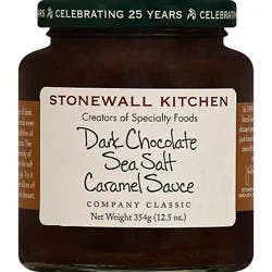 Stonewall Kitchen Sauce Dark Chocolate Sea Salt Caramel - 12.5 Oz